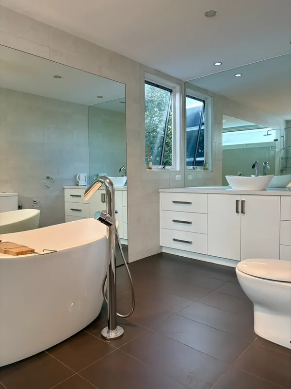 Bathroom with freestanding bath, Kew